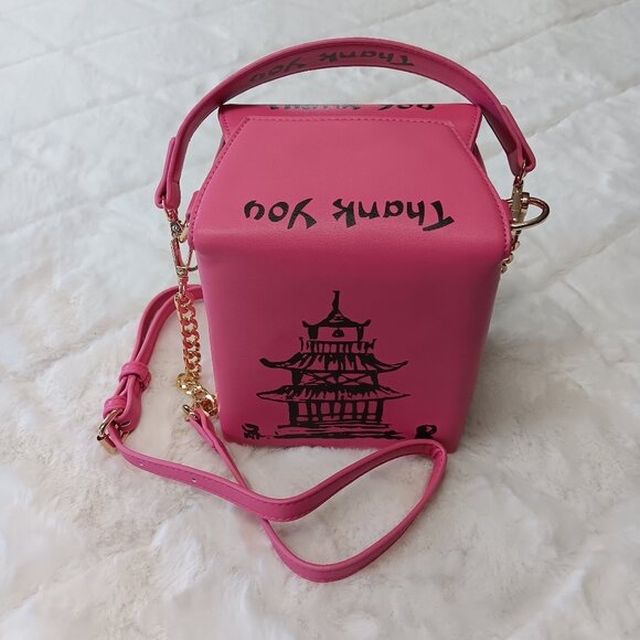 Pink Chinese Take Out Novelty Bag - Picture 1 of 16